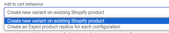 Shopify add to cart behaviour