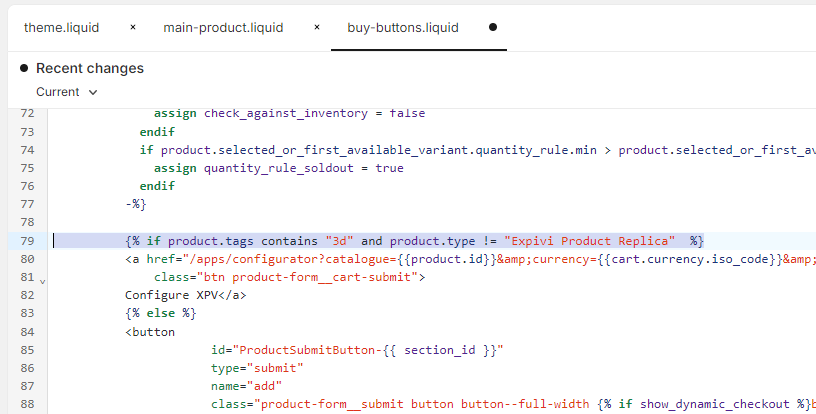 Edits to buy-buttons.liquid theme file