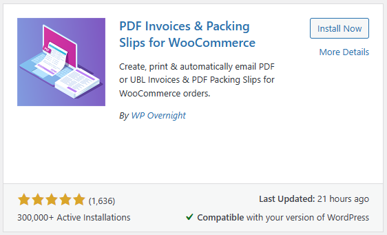 WooCommerce PDF Invoices &amp; Packing Slips